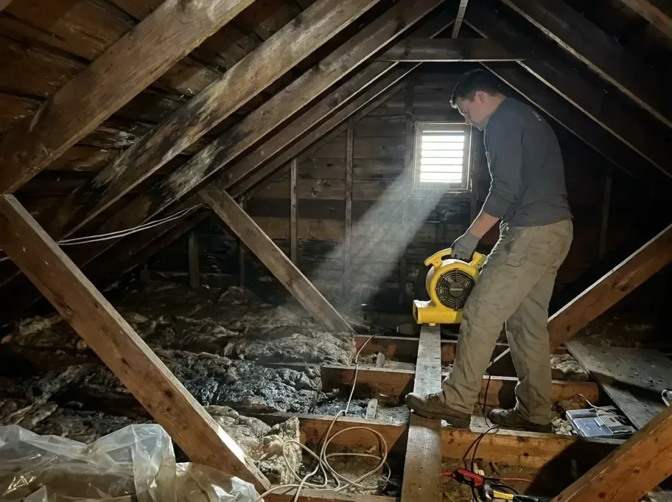 attic-water-damage-drying-proc-007 — frequently asked questions, Emergency Water Extraction & 24/7 Flood Response in Belpre,…
